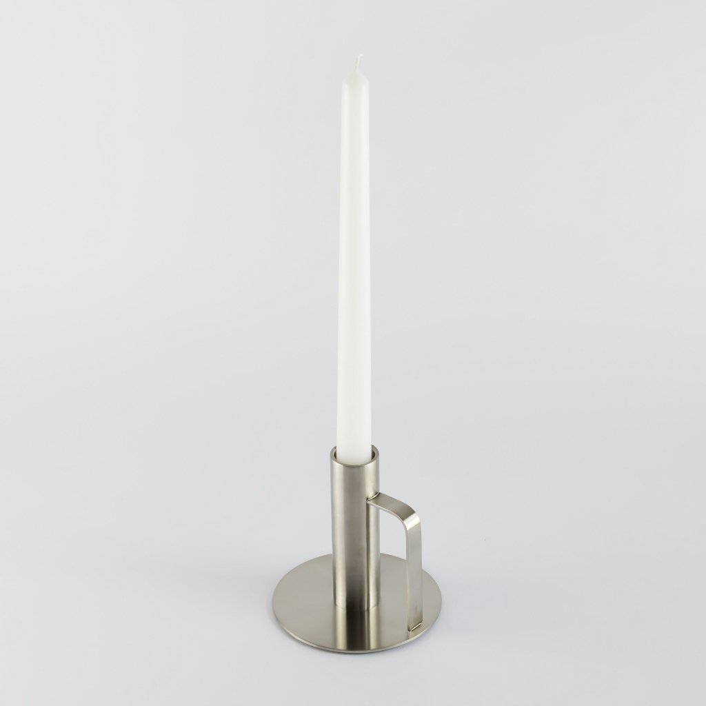 Chamberstick Candleholder- Brushed