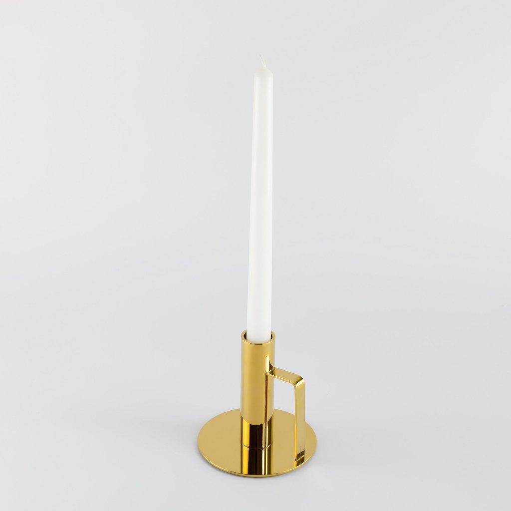 Chamberstick Candleholder- Gold