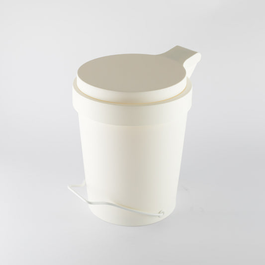 Tip 7L Pedal Bin- White