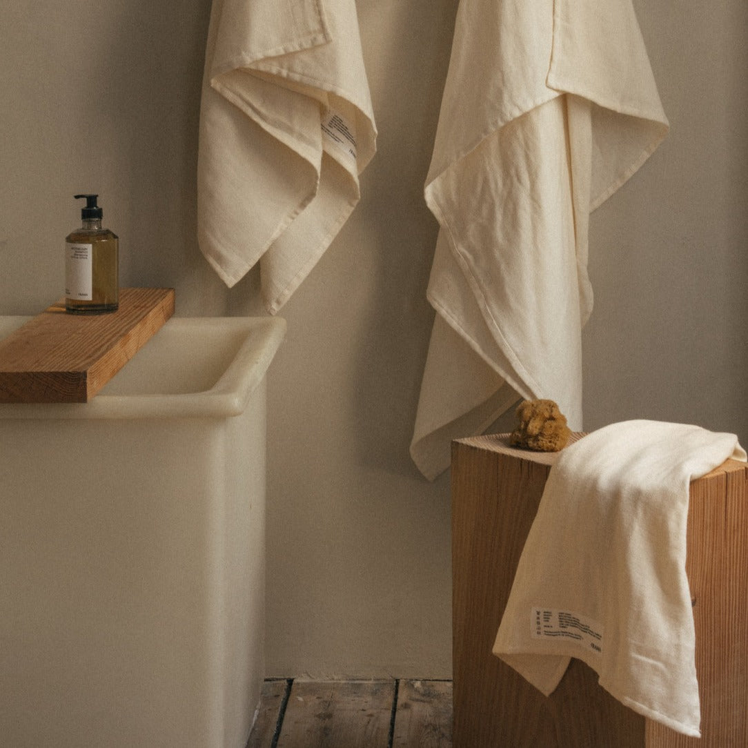 Light Hand Towel- Bone White