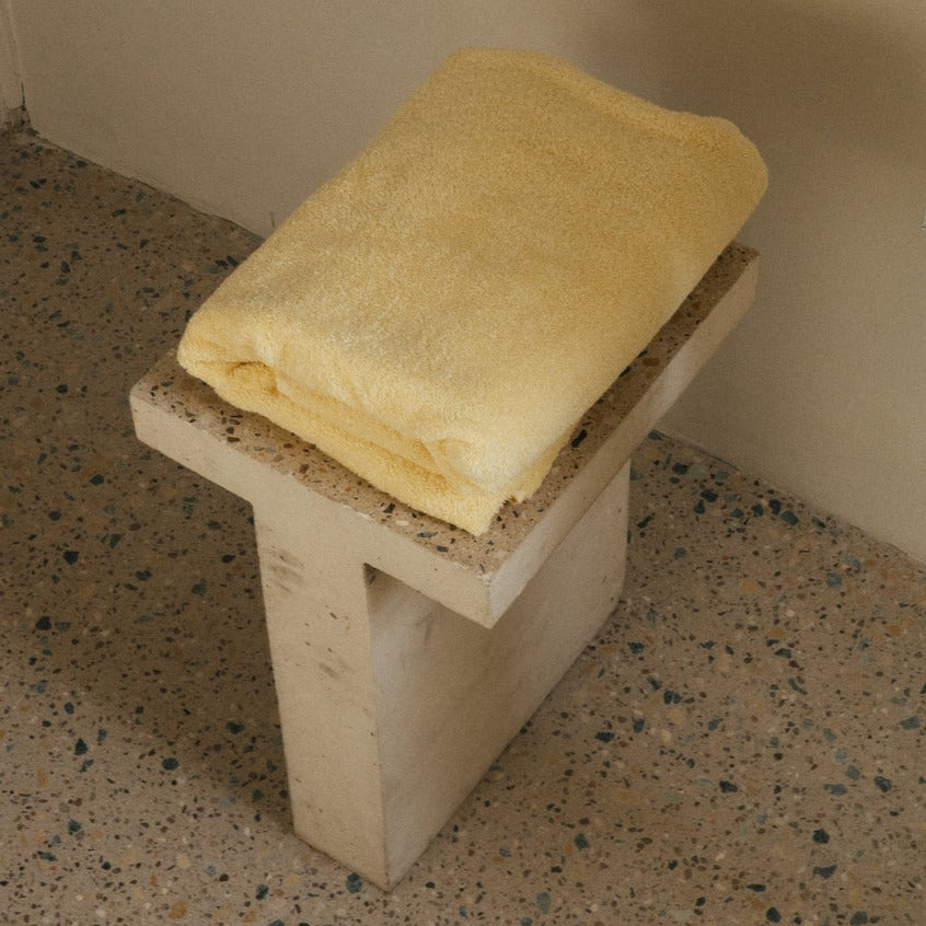 Heavy Bath Towel- Pale Yellow