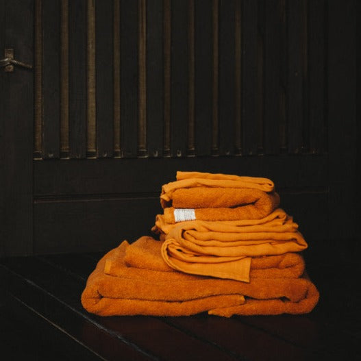 Light Hand Towel- Burnt Orange