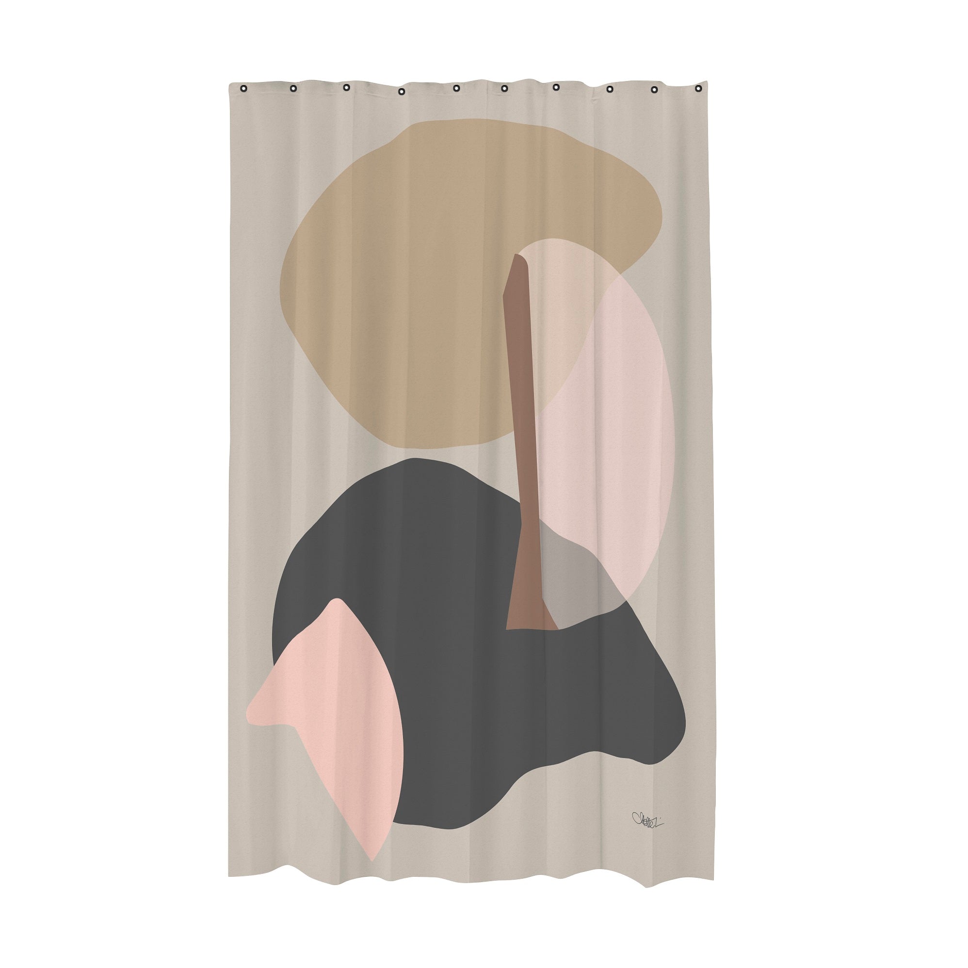 Gallery Shower Curtain- Sand