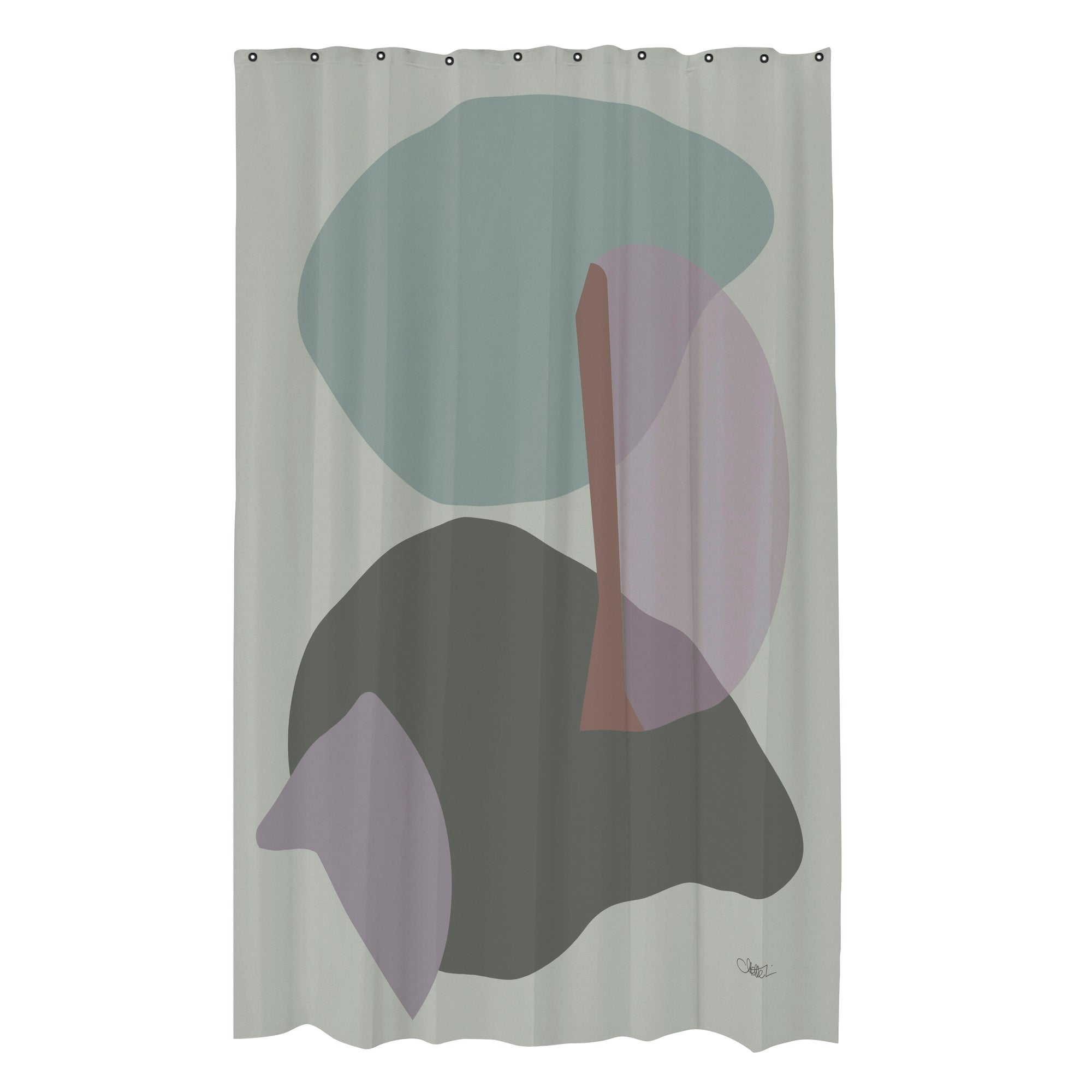 Gallery Shower Curtain- Frost Green