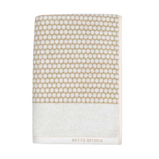 GRID Bath Towel- Sand