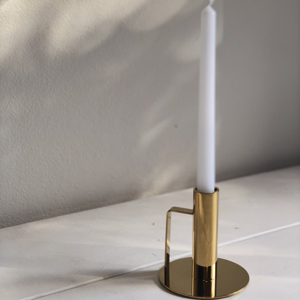 Chamberstick Candleholder- Gold