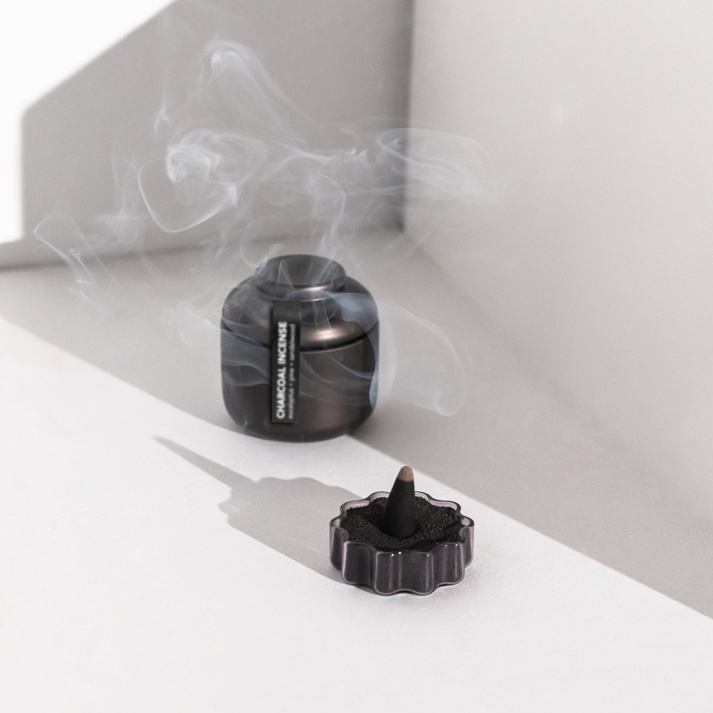 Wave Incense Holder- Smoke