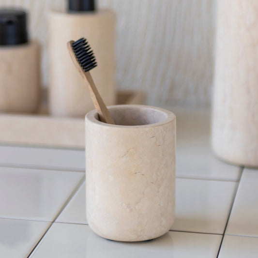 Marble Toothbrush Holder- Sand