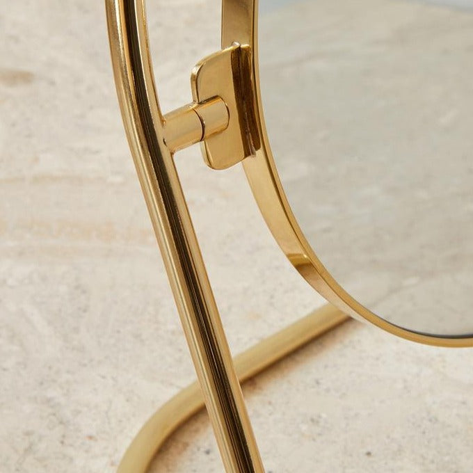 Nimbus Table Mirror- Polished Brass