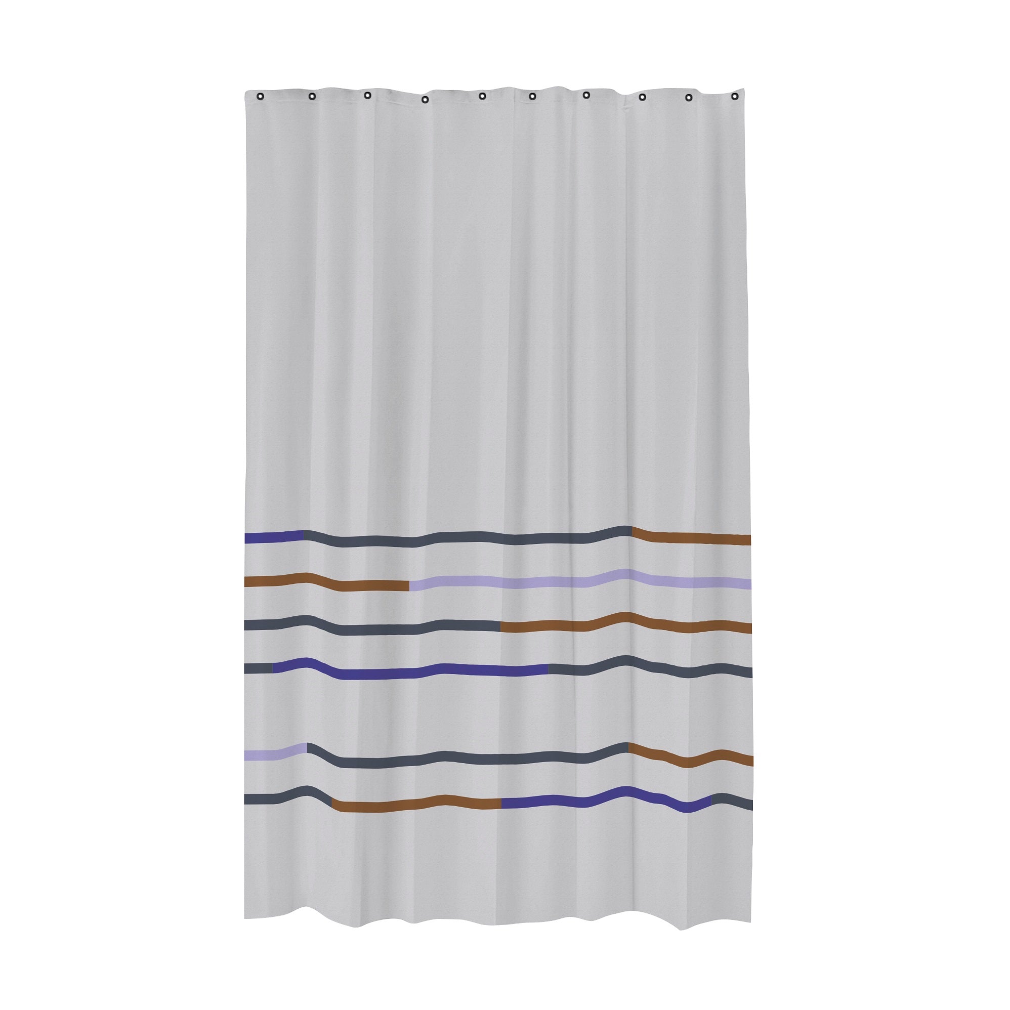 Mikado Shower Curtain- Light Grey