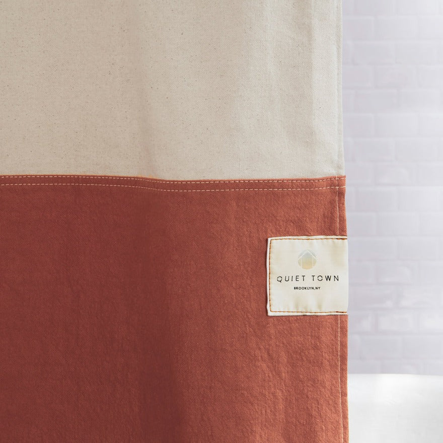 Orient Shower Curtain- Clay