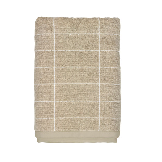 TILE STONE Bath Towel- Sand