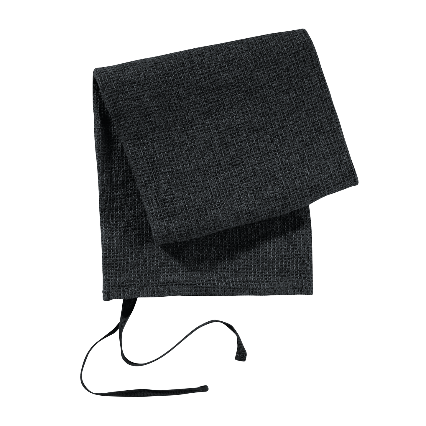 Waffle Hand Towel- Black