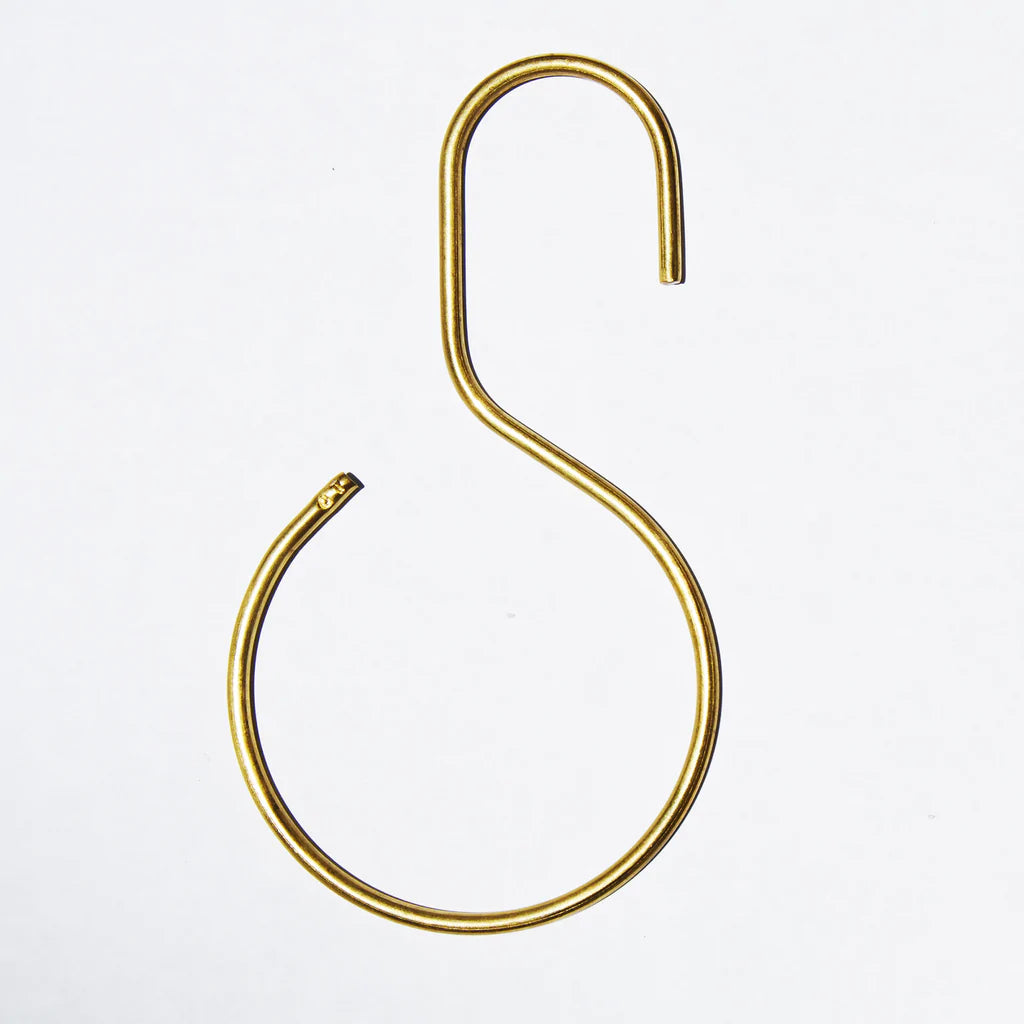 S Hook- Brass