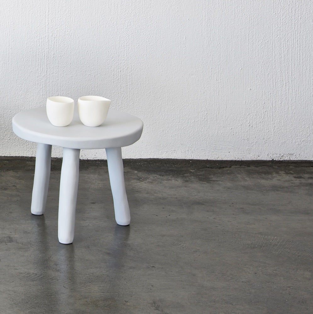 Sculpt Milking Stool- Cement